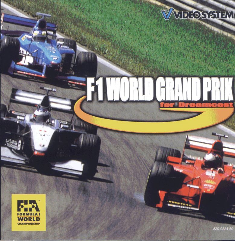 F1 World Grand Prix box art for Sega Dreamcast